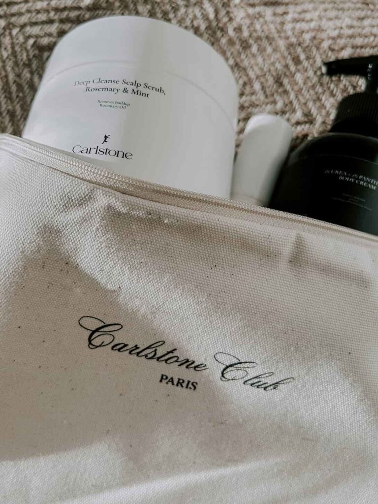 Recycled cotton pouch carsltone